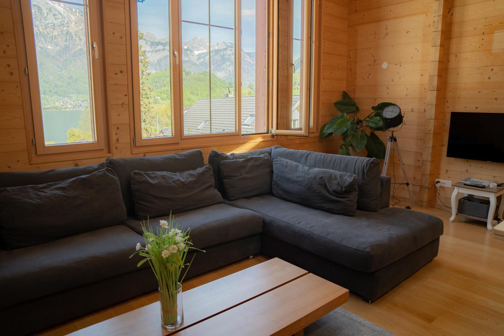 Doodle'S Amazing Chalet -Walensee - Flumserberg - Churfirsten - Heidiland - Pool - Sauna Mols Kültér fotó